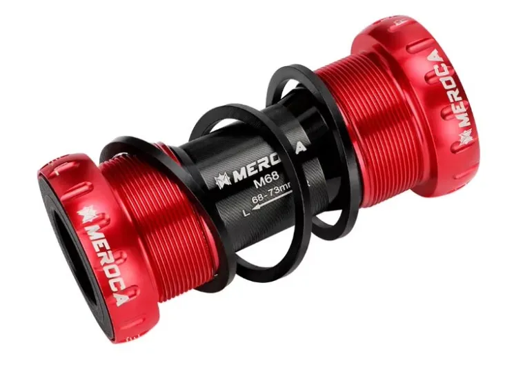 Meroca CNC Hollowtech 2 monobloc rulment - rosu Cumpărături sigure