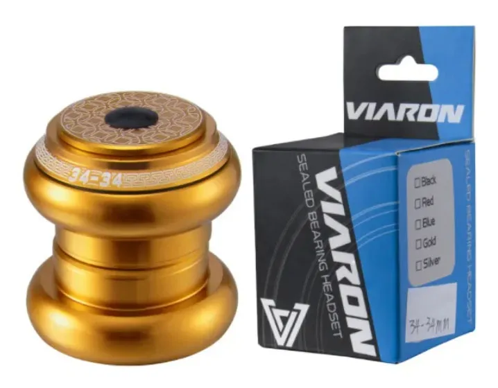 Cuvete A-Head standard Viaron CNC 1 1/8" - 34/34mm rulment industirale - auriu Preț mic