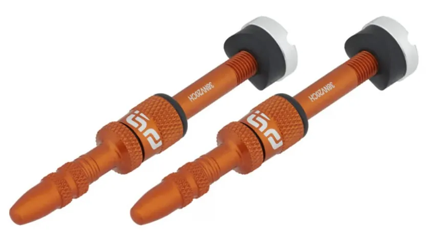e-thirteen Quick Fill valve set Tubeless Gen 2 SV 23-31 Portocaliu Preferatul clienților