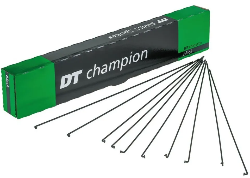 Ofertă de sezon DT Swiss Champion spite otel inoxidabil - negru 32buc. - 286mm