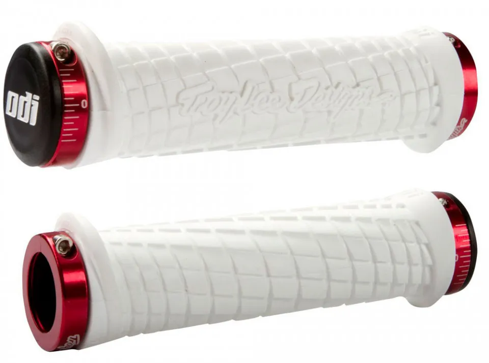 Preferatul clienților Odi Troy Lee Designs MTB Grip - alb/rosu