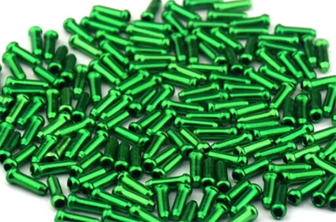 Preț redus Capat cablu aluminiu 100 buc. - verde