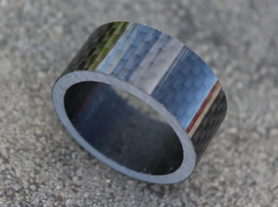 Radon carbon Spacer 1.1/8" negru 15mm Calitate înaltă
