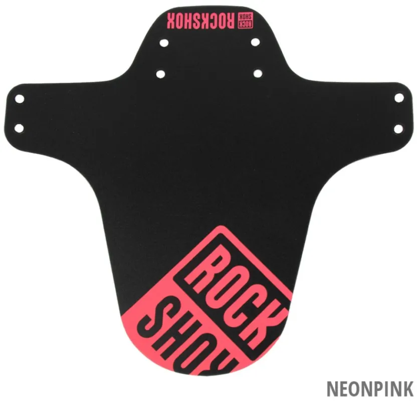 RockShox Mudguard - logo neon pink + coliere Livrare rapidă