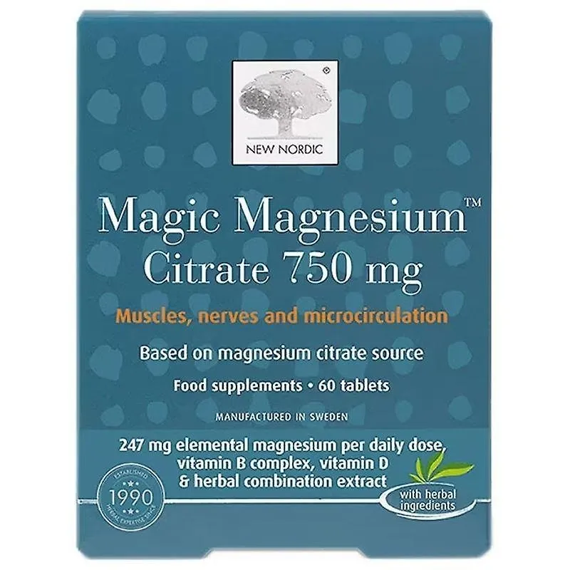 Mai ieftin New Nordic Magnesium Citrate 750mg 60 tablete