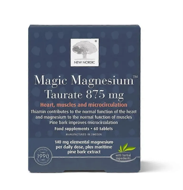 Preț promoțional New Nordic Magic Magnesium Taurate 875mg. 60 tablete