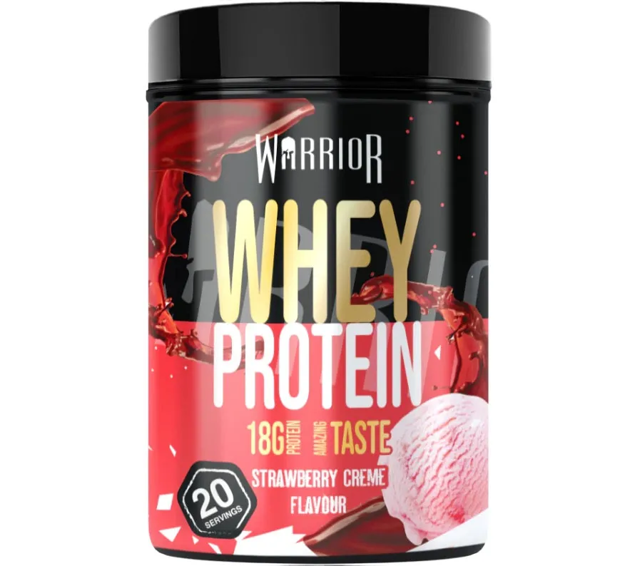 Warrior Whey Protein pudra 500 gram - Capsuna crem Cumpără online