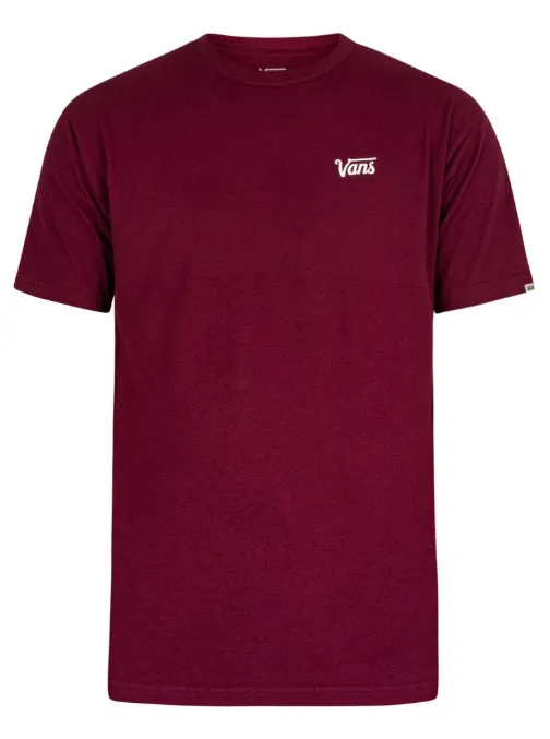 Mai ieftin Vans Mini Script-B Fit tricou marime L - burgundy