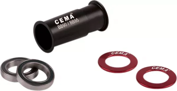 Preț mic BUTUC PEDLAIER CEMA BB90-BB95 BLACK/SILVER Sram GXP, Rulment Ceramic SG3, 22-24mm