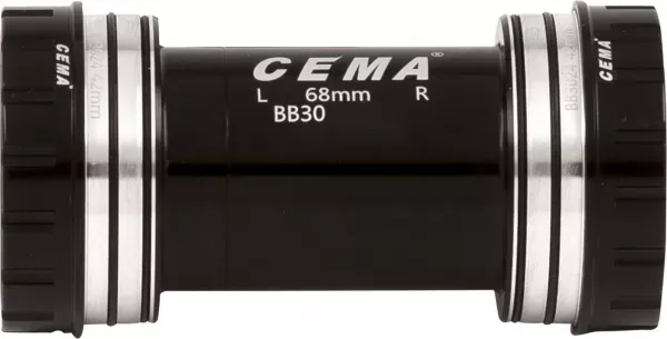 BUTUC PEDALIER CEMA BB30 INTERLOCK BLACK Sram GXP, Rulment Ceramic SG3, 22-24mm Transport gratuit