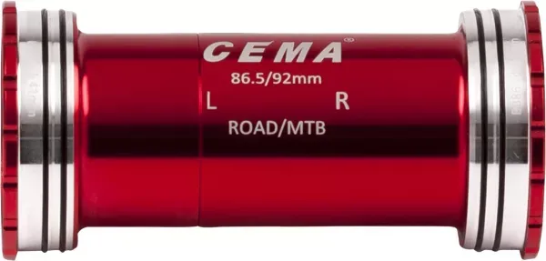 BUTUC PEDALIER CEMA BB86 - BB92 INTERLOCK RED Sram GXP, Rulment Ceramic SG3, 22-24mm Discount