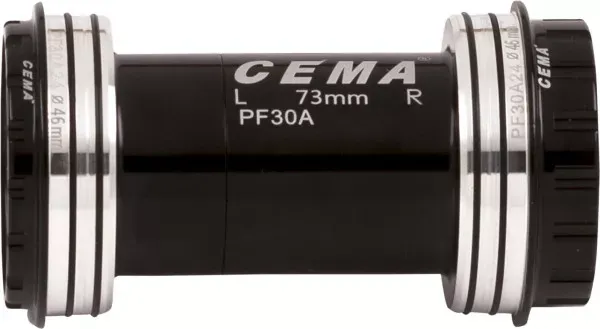 Bestseller BUTUC PEDALIER CEMA PF30A CANNONDALE ASYMMETRIC INTERLOCK BLACK Sram GXP, Rulment Ceramic SG3, 22-24mm