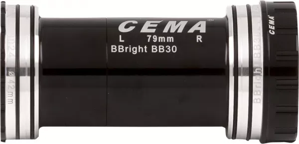 BUTUC PEDALIER CEMA BBRIGHT46 INTERLOCK BLACK BB30/PF30, Rulment Ceramic SG3, 30mm Mai ieftin