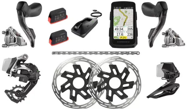 Livrare gratuită KIT SRAM RED ETAP AXS E1 DISC BRAKE GPS HAMMERHEAD Kit