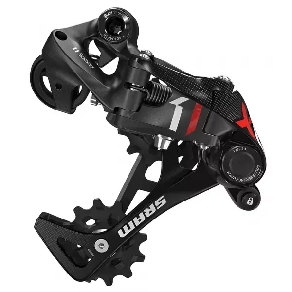 Bestseller SCHIMBATOR SPATE SRAM X01 DH 3.0 7 VITEZE NEGRU ROSU