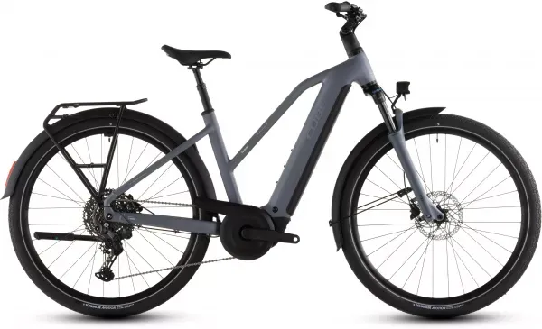 BICICLETA ELECTRICA CUBE TOURING HYBRID PRO 800 TRAPEZE PEARLGREY GREY 2026 58cm Promoție