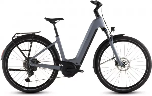 BICICLETA ELECTRICA CUBE TOURING HYBRID PRO 800 EASY ENTRY PEARLGREY GREY 2026 62cm Calitate înaltă