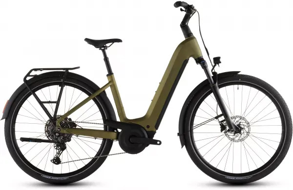 Livrare gratuită BICICLETA ELECTRICA CUBE TOURING HYBRID PRO 800 EASY ENTRY GOLDENLIME BLACK 2026 62cm