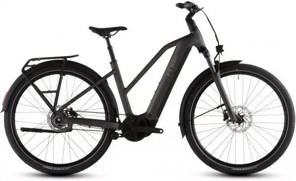 Discount BICICLETA ELECTRICA CUBE TOURING HYBRID COMFORT SLX 800 TRAPEZE CHARCOAL CHROME 2026 58cm