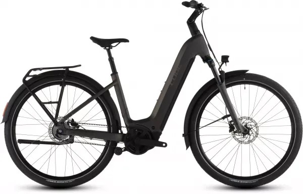 Comandă acum BICICLETA ELECTRICA CUBE TOURING HYBRID COMFORT SLX 800 EASY ENTRY CHARCOAL CHROME 2026 62cm