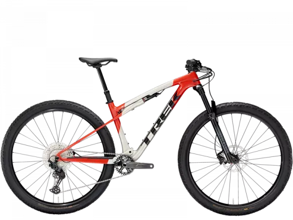 Discount BICICLETA TREK SUPERCALIBER SL 9.6 LUNAR SILVER/LAVA RED XL