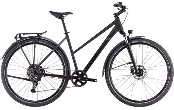BICICLETA CUBE NATURE ONE ALLROAD TRAPEZE BLACK BLACK 2025 M (54 cm) Reducere specială
