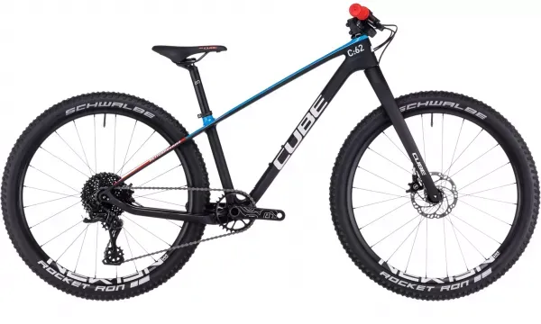 BICICLETA CUBE ELITE 240 C:62 PRO CARBON BLUE RED ROTI 24 Noutate
