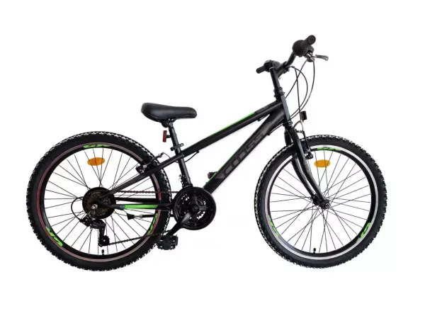 BICICLETA COPII MTB CROSS SPEEDSTER 24" OTEL Negru Premium