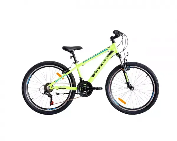 Ieftin BICICLETA COPII MTB CROSS BOXER S 24INCH 8-10 ANI Verde