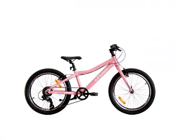 BICICLETA COPII MTB CROSS SUPER LIGHT 20INCH LIGHT PINK 6-8 ani Livrare gratuită