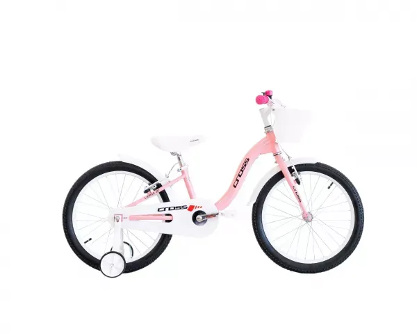 Promoție BICICLETA COPII MTB CROSS LARISA V-BREAK 20INCH LIGHT PINK 6-8 ani