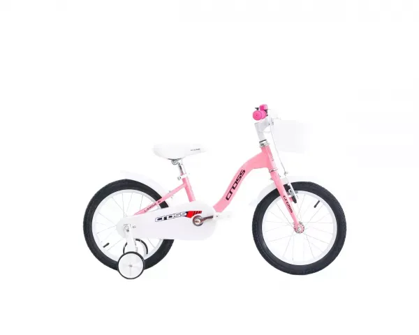 BICICLETA COPII MTB CROSS LARISA COASTER BREAK 16INCH LIGHT PINK 4-6 ani Livrare rapidă