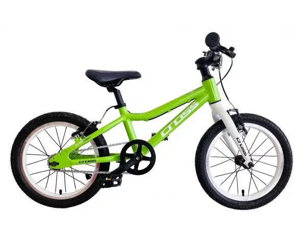 BICICLETA COPII MTB CROSS SUPER LIGHT 16INCH 4-6 ANI Verde Bestseller