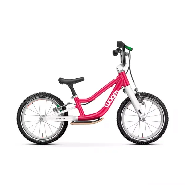 BICICLETA COPII WOOM GO 1 PLUS HOT PINK 14inch Promoție