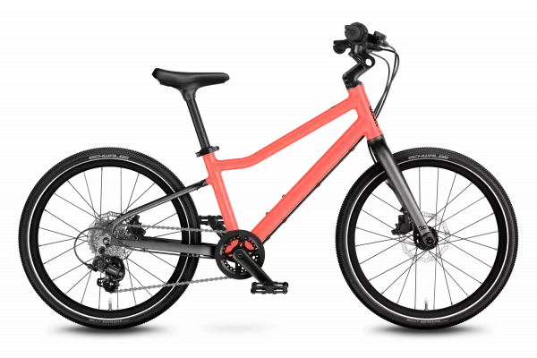 BICICLETA COPII WOOM EXPLORE 4 NEON CORAL 20inch Chilipir