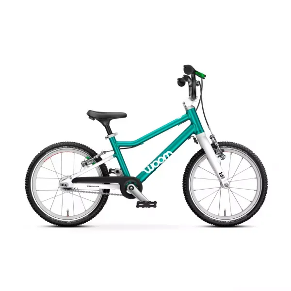 BICICLETA COPII WOOM GO 3 AUTOMAGIC METALLIC PETROL 16inch Transport gratuit