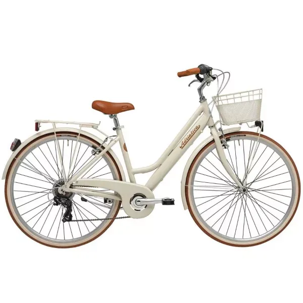 BICICLETA ADRIATICA CITY RETRO DONNA 28 CREM 2018 450 MM Reducere specială