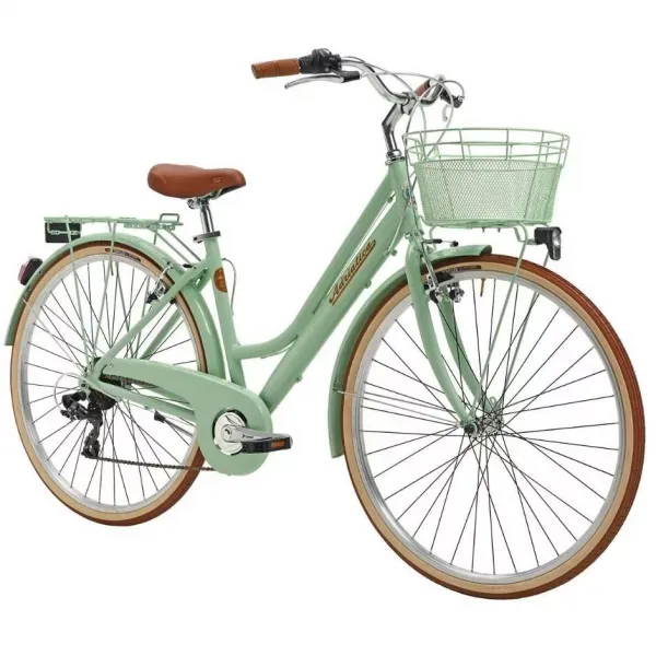 BICICLETA ADRIATICA CITY RETRO DONNA 28 Verde 2018 450 mm Noutate