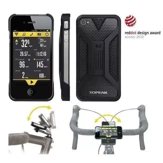 SUPORT/HUSA GHIDON TOPEAK RIDECASE IPHONE 4 NEGRU Cumpără online