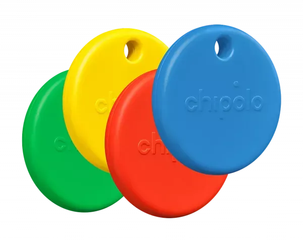 Vezi acum TRACKER GPS CHIPOLO POP X4 RED/BLUE/YELLOW/GREEN Set