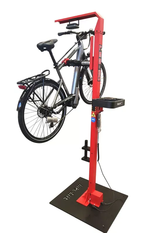 Ofertă limitată STAND REPARATIE BICICLETA BIKE LIFT VERTICAL ELECTRIC POWER LIFT LEB-50 FULL OPTION Rosu