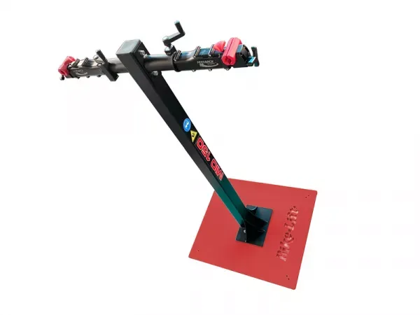 Plată sigură STAND REPARATIE BICICLETA BIKE LIFT WITH BASE MIO-150/2 DOUBLE CLAMP - FULL OPTIONALS Negru/Rosu