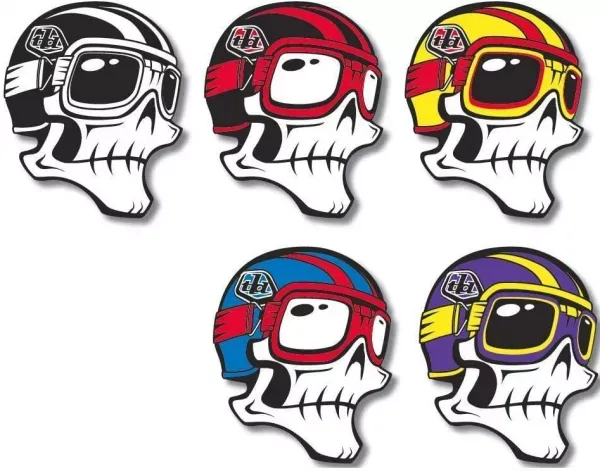 STICKER TROY LEE DESIGNS SKULLY 8CM Plată securizată