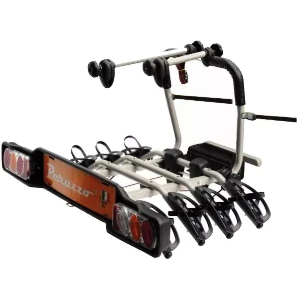 SUPORT BICICLETE PERUZZO PARMA 4 BICICLETE 706/4 CU PRINDERE PE CARLIGUL DE REMORCARE NEGRU/ARGINTIU Retur gratuit