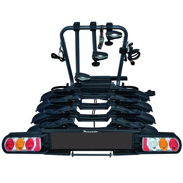 Super ofertă SUPORT BICICLETE PERUZZO PURE INSTINCT 708/4 CU PRINDERE PE CARLIGUL DE REMORCARE - PENTRU 4 BICICLETE GRI/NEGRU