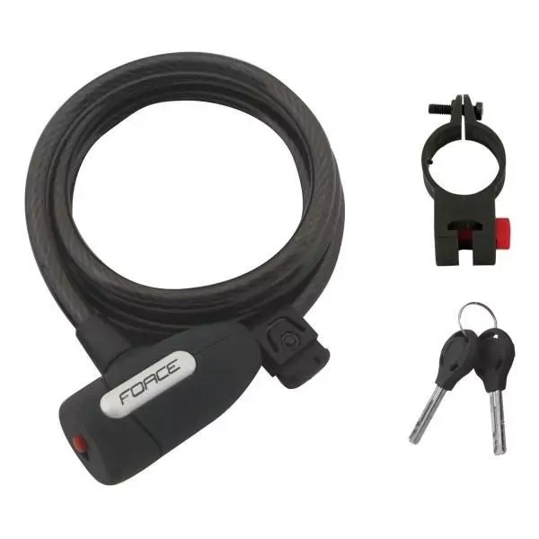 ANTIFURT SPIRALAT CU CHEIE FORCE LUX 150CM X 10MM Cumpără online