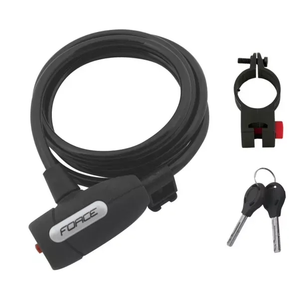 ANTIFURT FORCE F LUX 180CM/8MM NEGRU Super ofertă