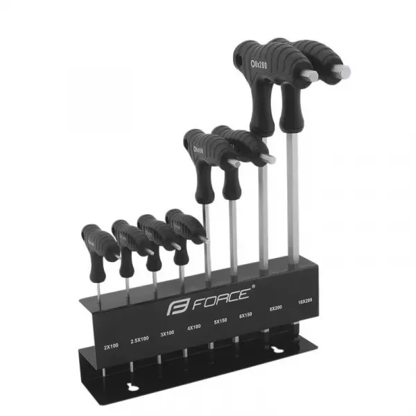 Bestseller SET IMBUSURI CU MANER FORCE KIT 8 NEGRU/ARGINTIU