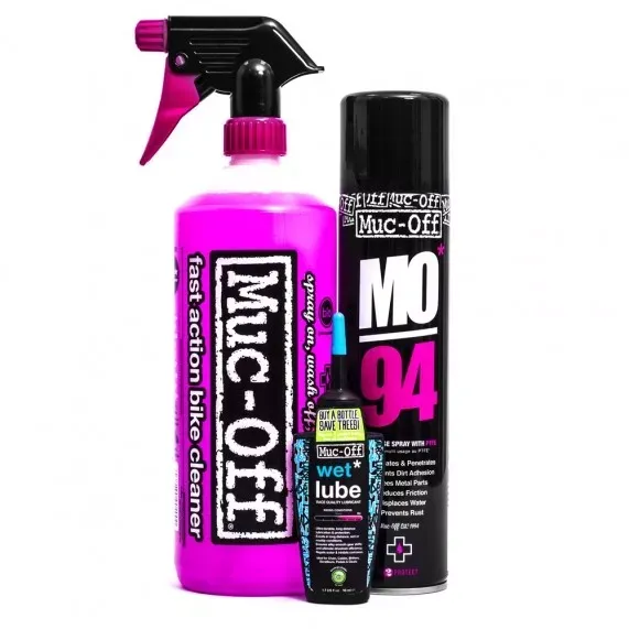 Comandă acum MUC-OFF WASH PROTECT AND LUBE (WET LUBE VERSION) KIT