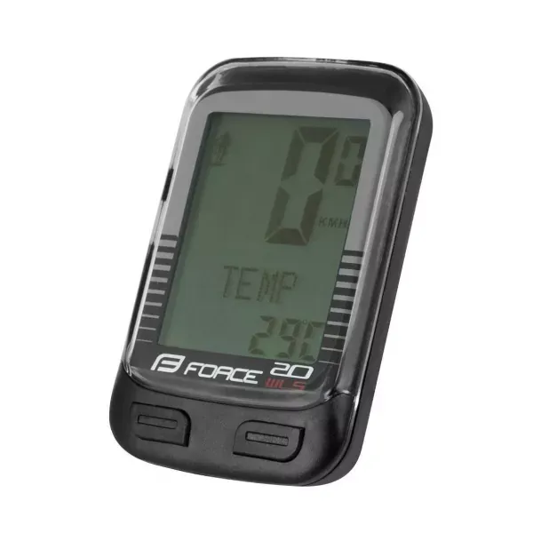 Disponibil imediat CICLOCOMPUTER FORCE WLS 20F WIRELESS (FARA FIR) NEGRU